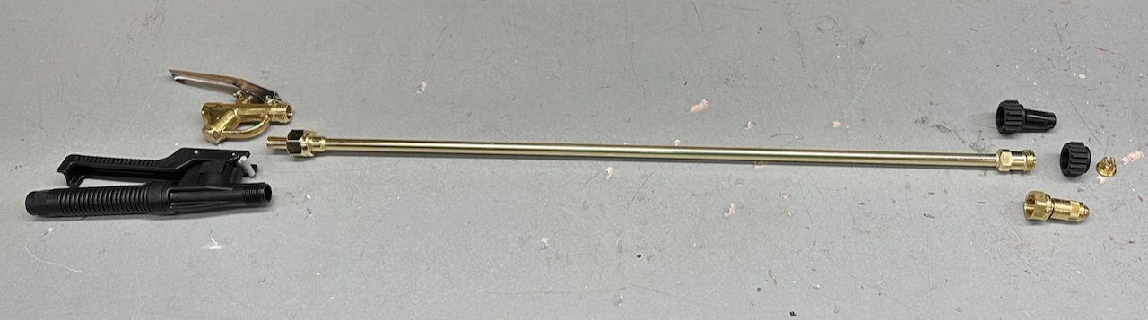 24" Brass Extension Wand with Nylon Gasket included - Professional