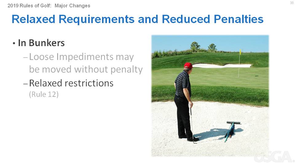 2019 USGA Rule Changes Portland Chinese Golf Club