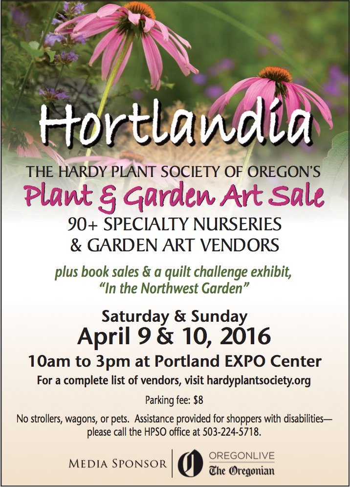 2016 Hortlandia Portland Expo Center Spring Plant and Art Sale