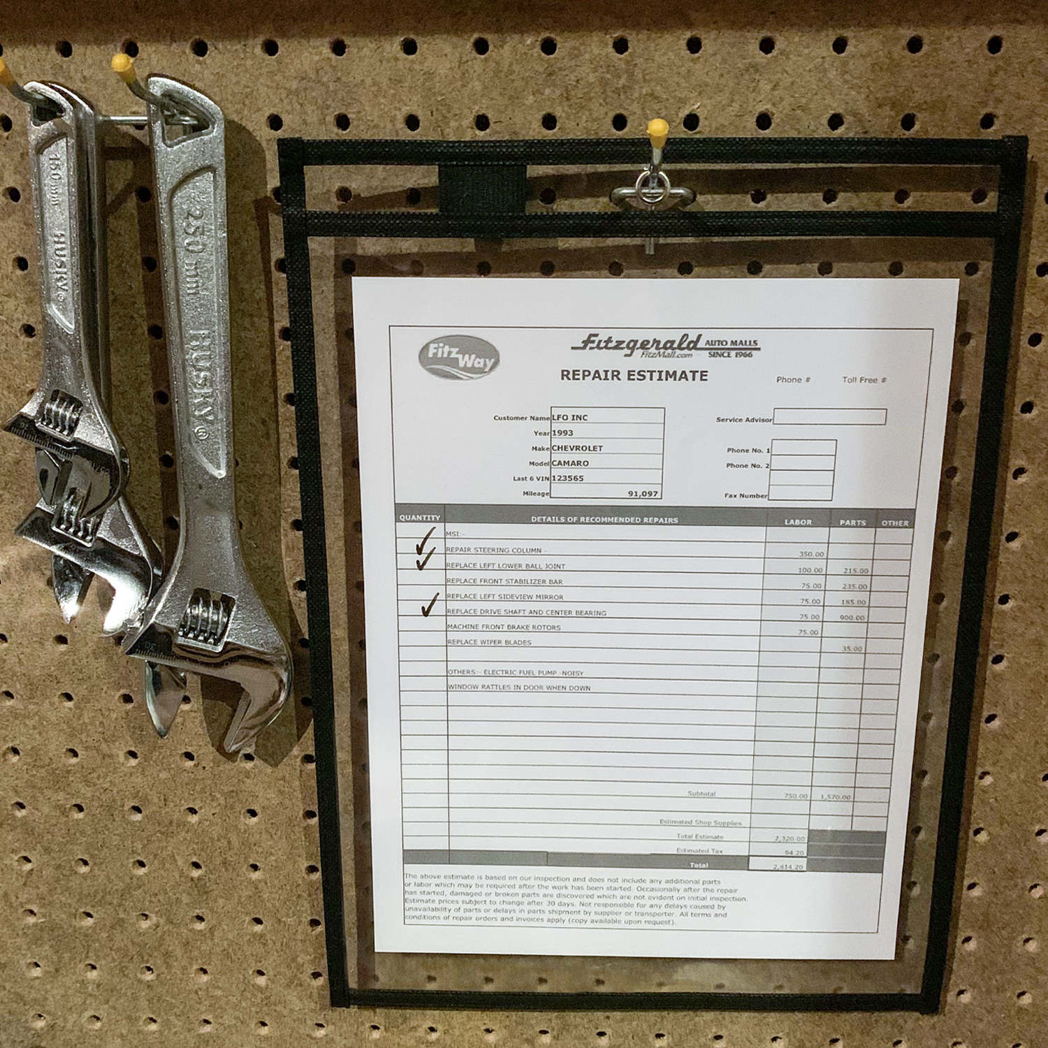 6 Black Dry Erase Pocket Sleeve & Eraser Set Includes a Book Ring & 6