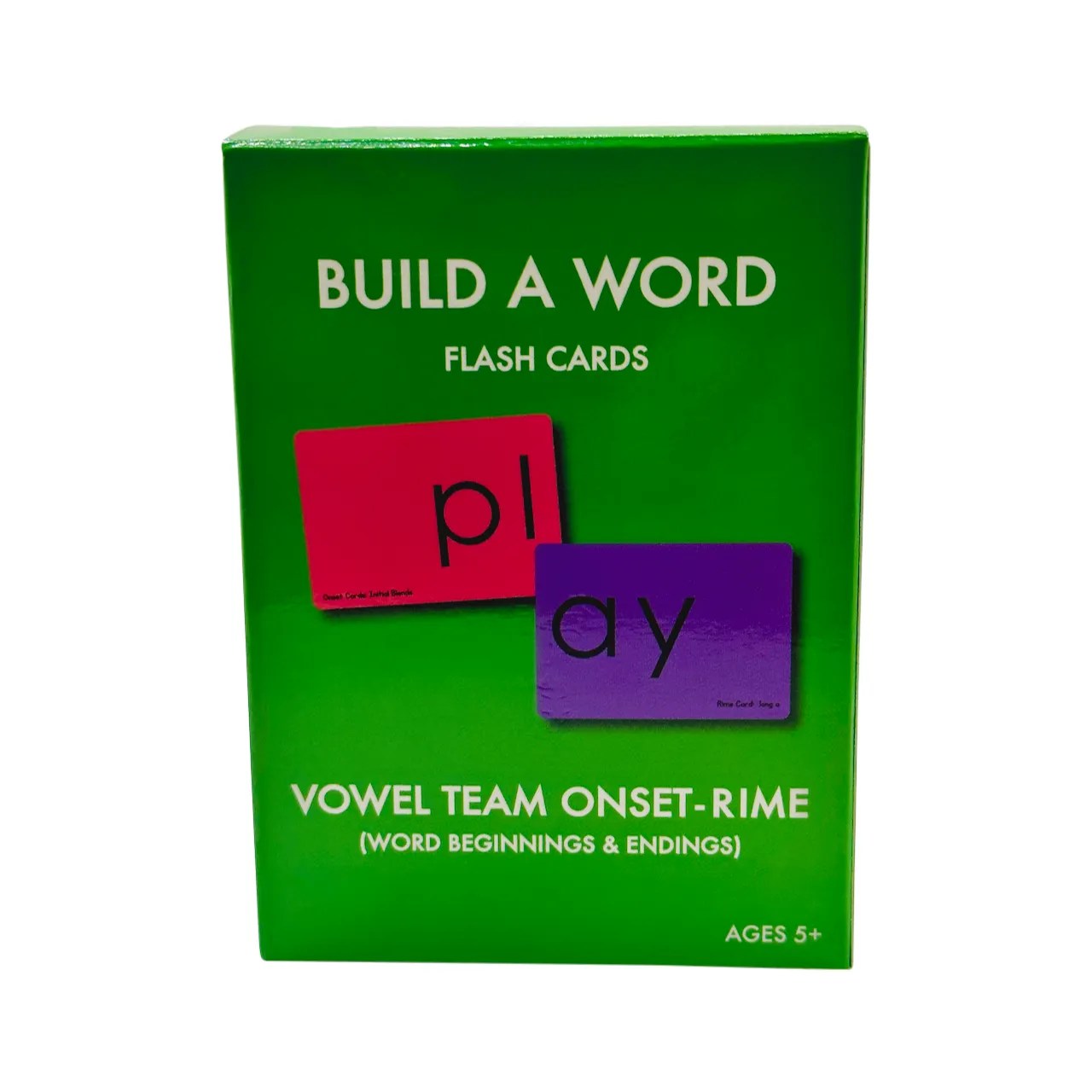Build A Word Cards Vowel Team OnsetRime PDX Reading Specialist, LLC.