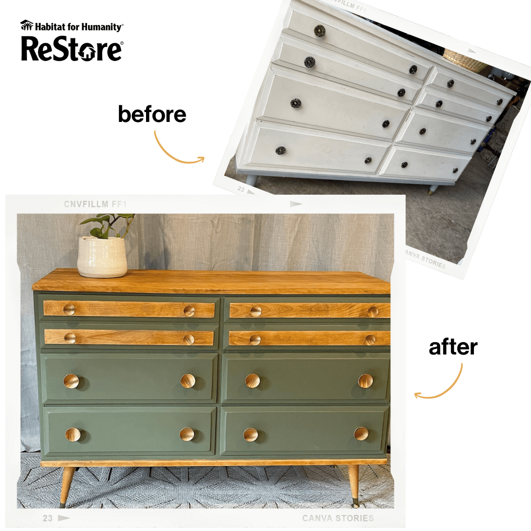 DIY MidCentury Dresser Portland Region ReStores