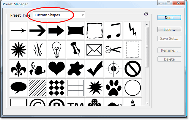 Creating Custom Shape Sets In