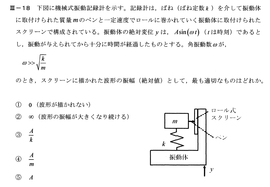 技術士第一次試験－令和元年度(再試験)機械部門Ⅲ18解答例 技術士のたまご