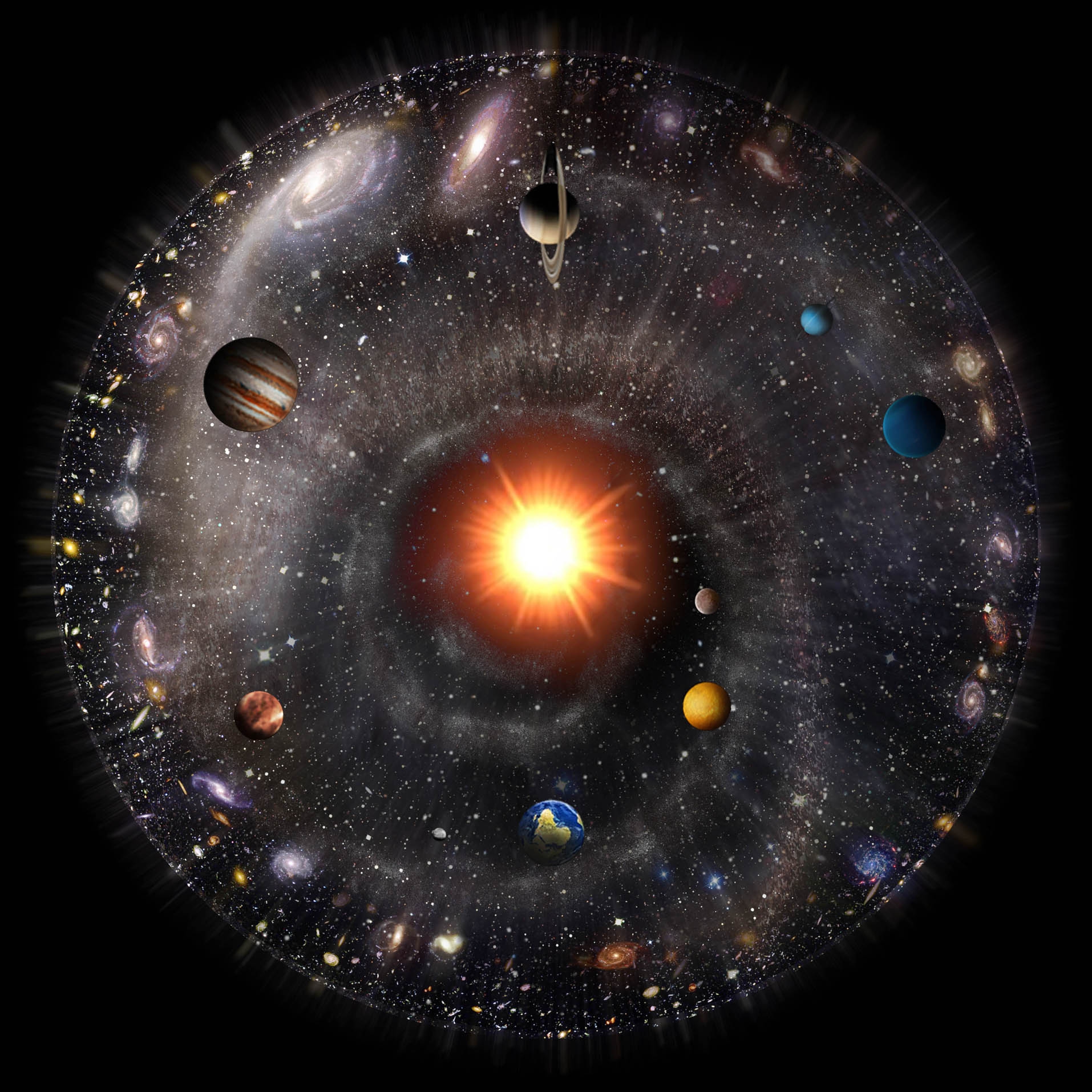 Galaxy and Solar System high resolution 6380px * 6380px Payhip