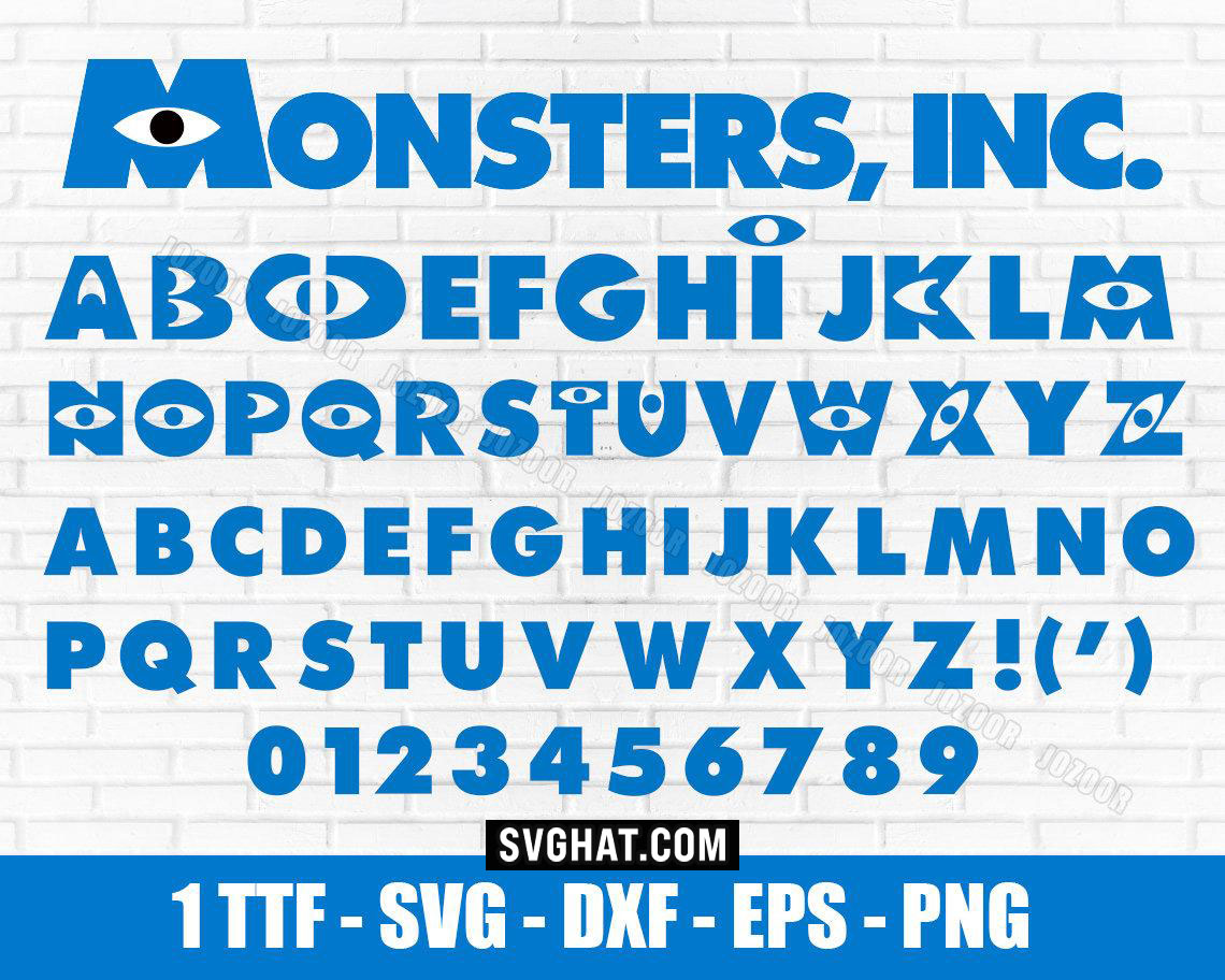 Monsters inc Font Payhip
