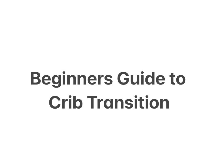 Beginners Guide to Crib Transition Payhip