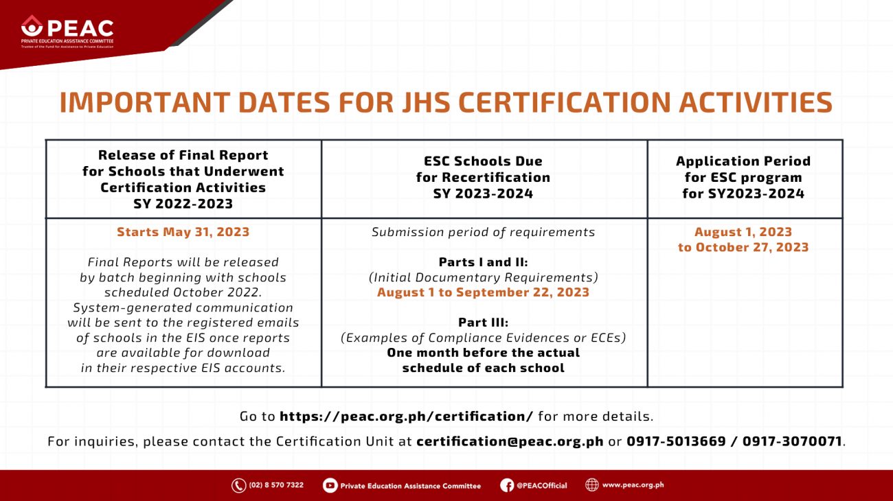PEAC Official site Private Education Assistance Committee