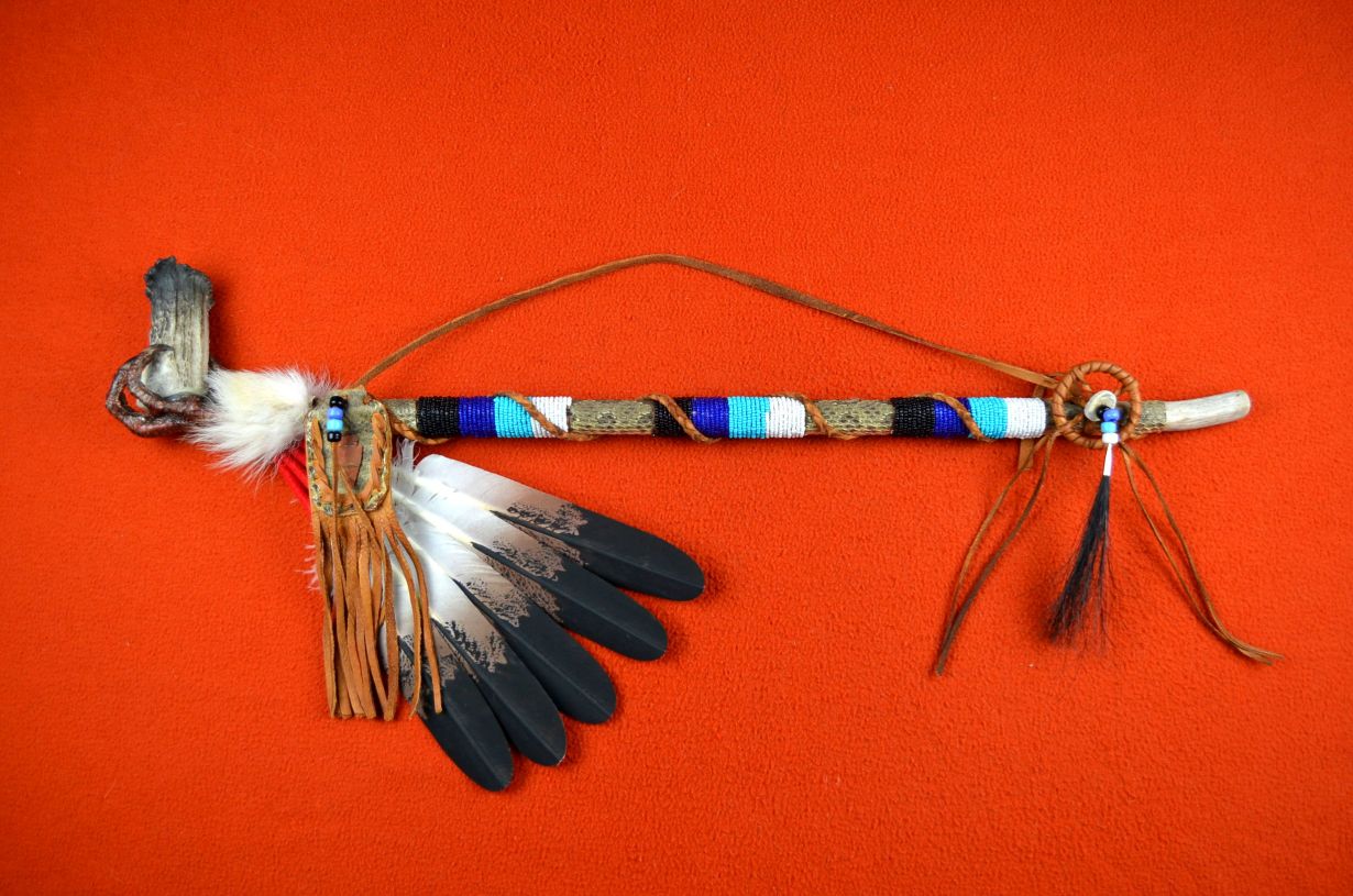 Calumet Fancy Native American Eagle Ceremonial Peace Pipe