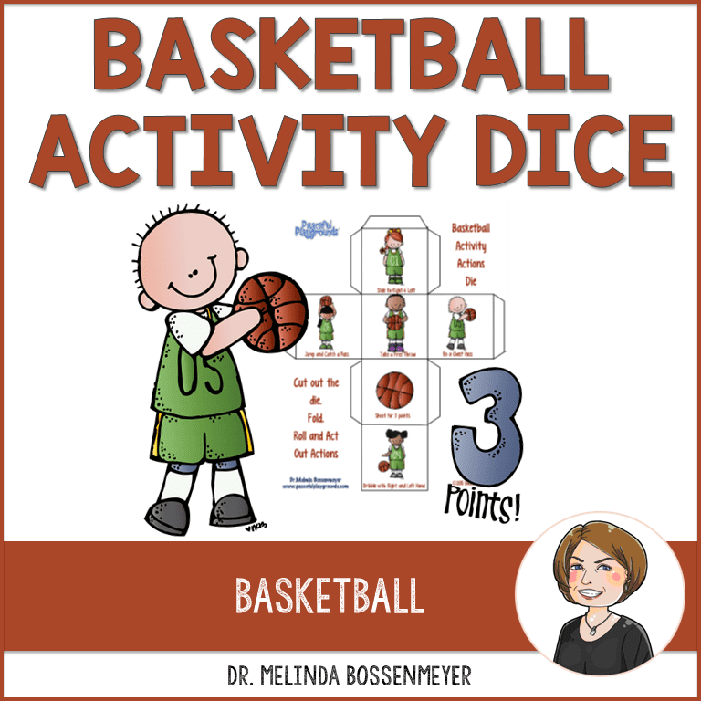 Basketball Activity Dice • Peaceful Playgrounds