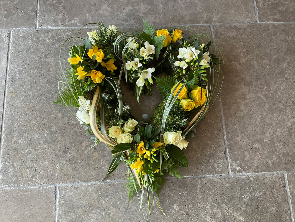 Funerals Hearts Peace Lily Flowers Romsey