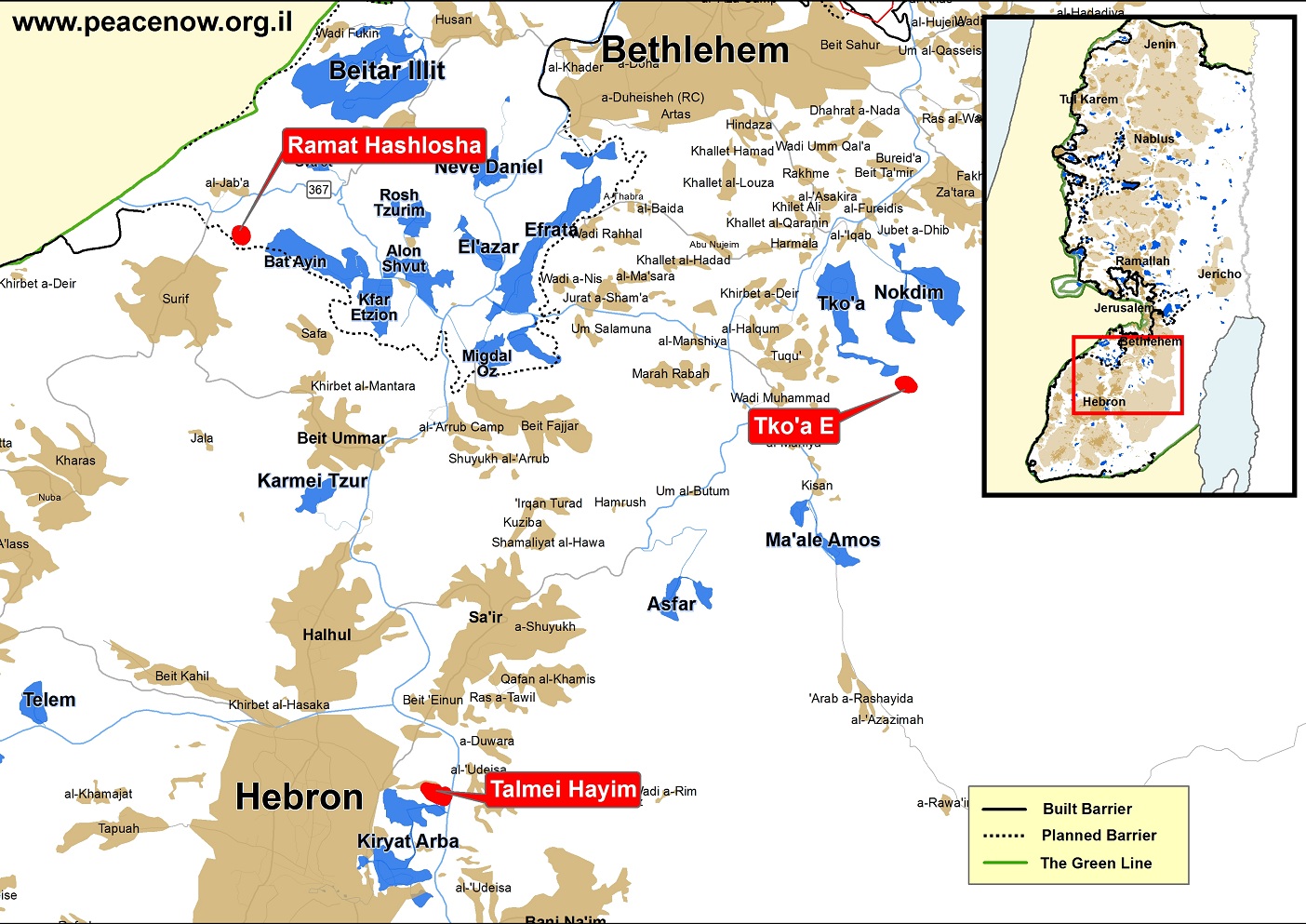 New outpost established south of Bethlehem Tekoa E Peace Now