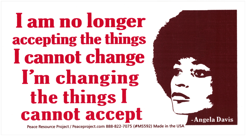 I Am No Longer Accepting The Things I Cannot Change, I'm Changing The