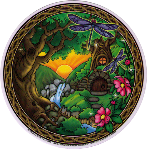 Enchanted Forest Window Stickers / Decal Peace Resource Project