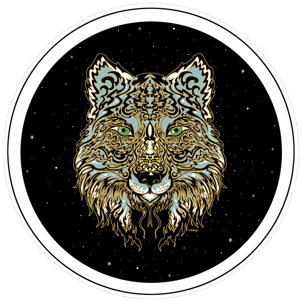 Wolf Window Sticker / Decal Peace Resource Project