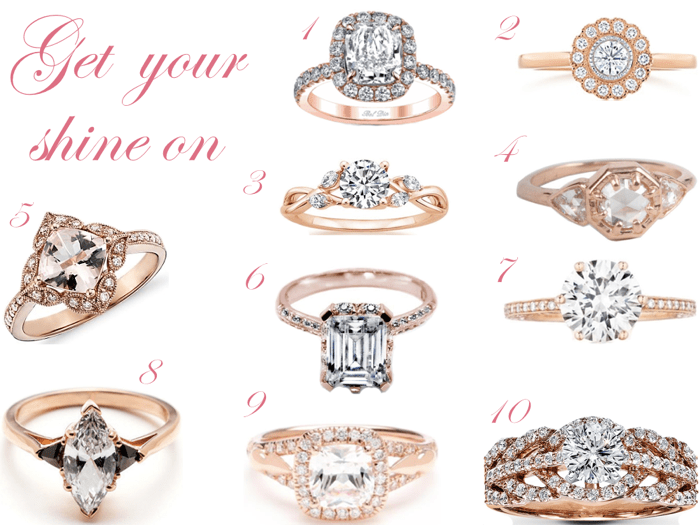 10 Rose Gold Engagement Rings Peach of Mind