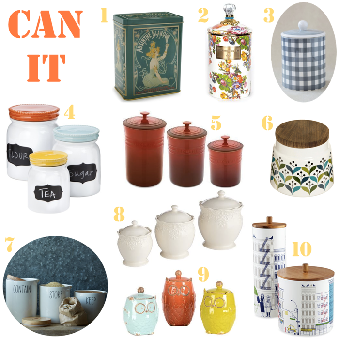 10 Cute Kitchen Canisters
