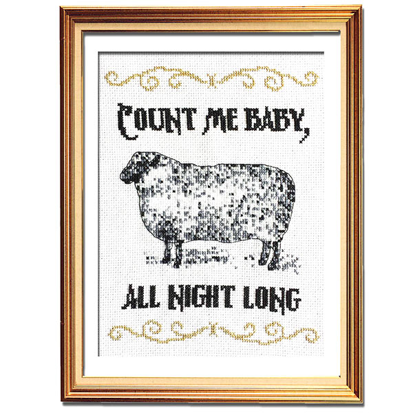 Count Me Baby Cross Stitch Pattern Peacock & Fig(08)