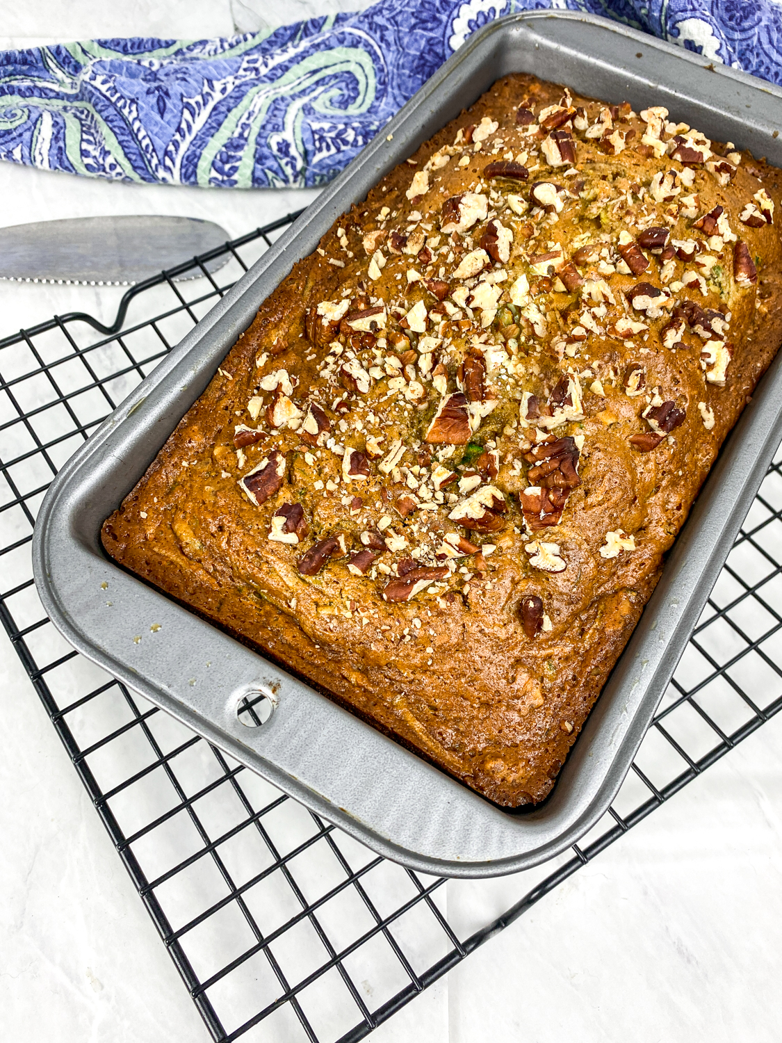 Easy Pecan Zucchini Bread Peacock Baking