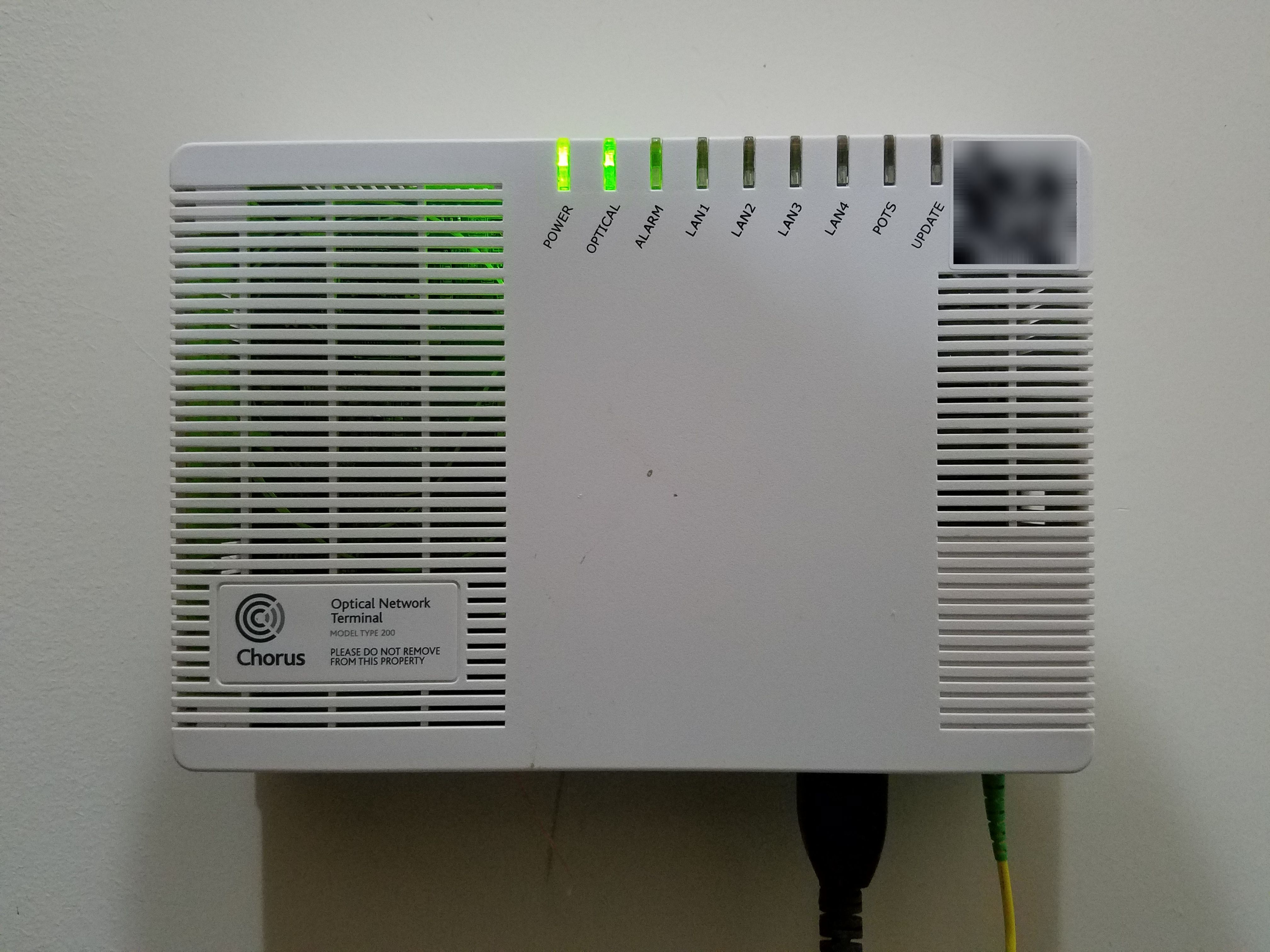 Fibre Broadband ONT Installed PEAK