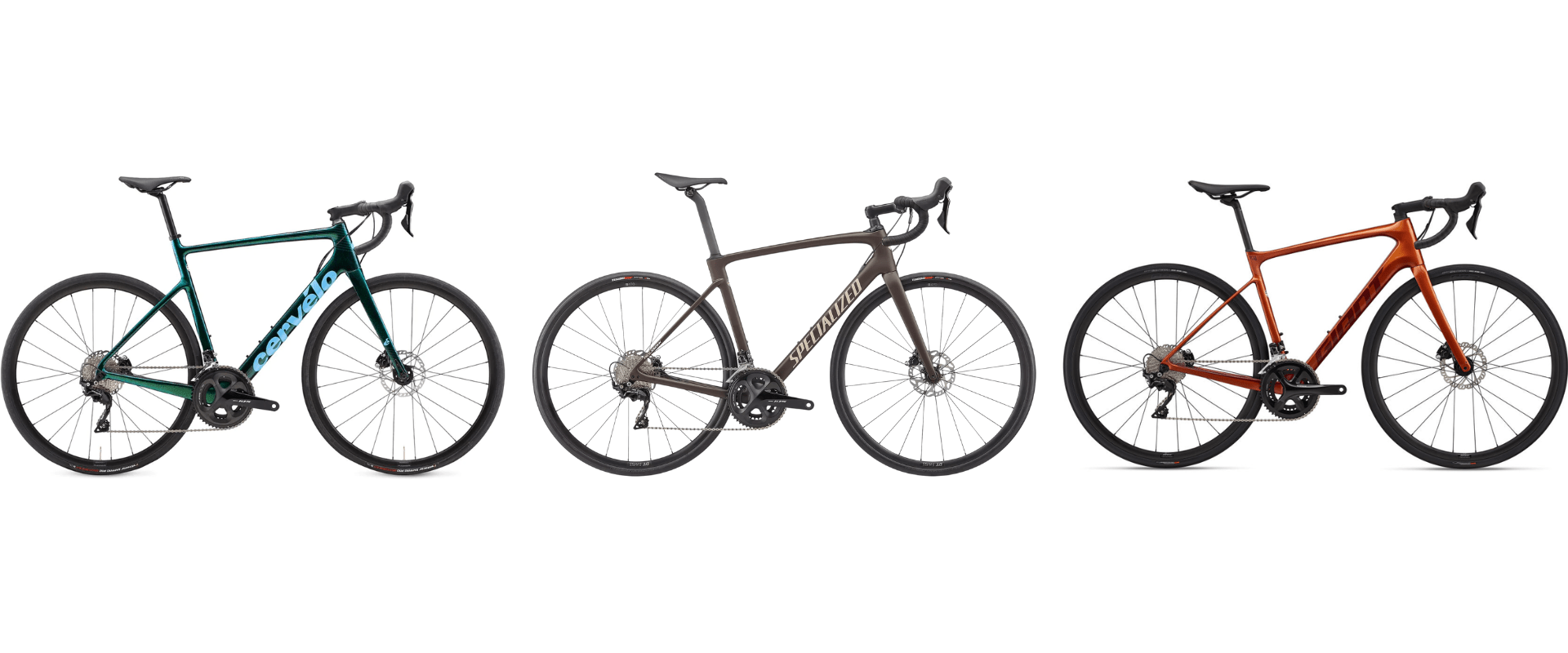 Cervelo Caledonia 105 vs. Specialized Roubaix Sport vs. Giant Defy