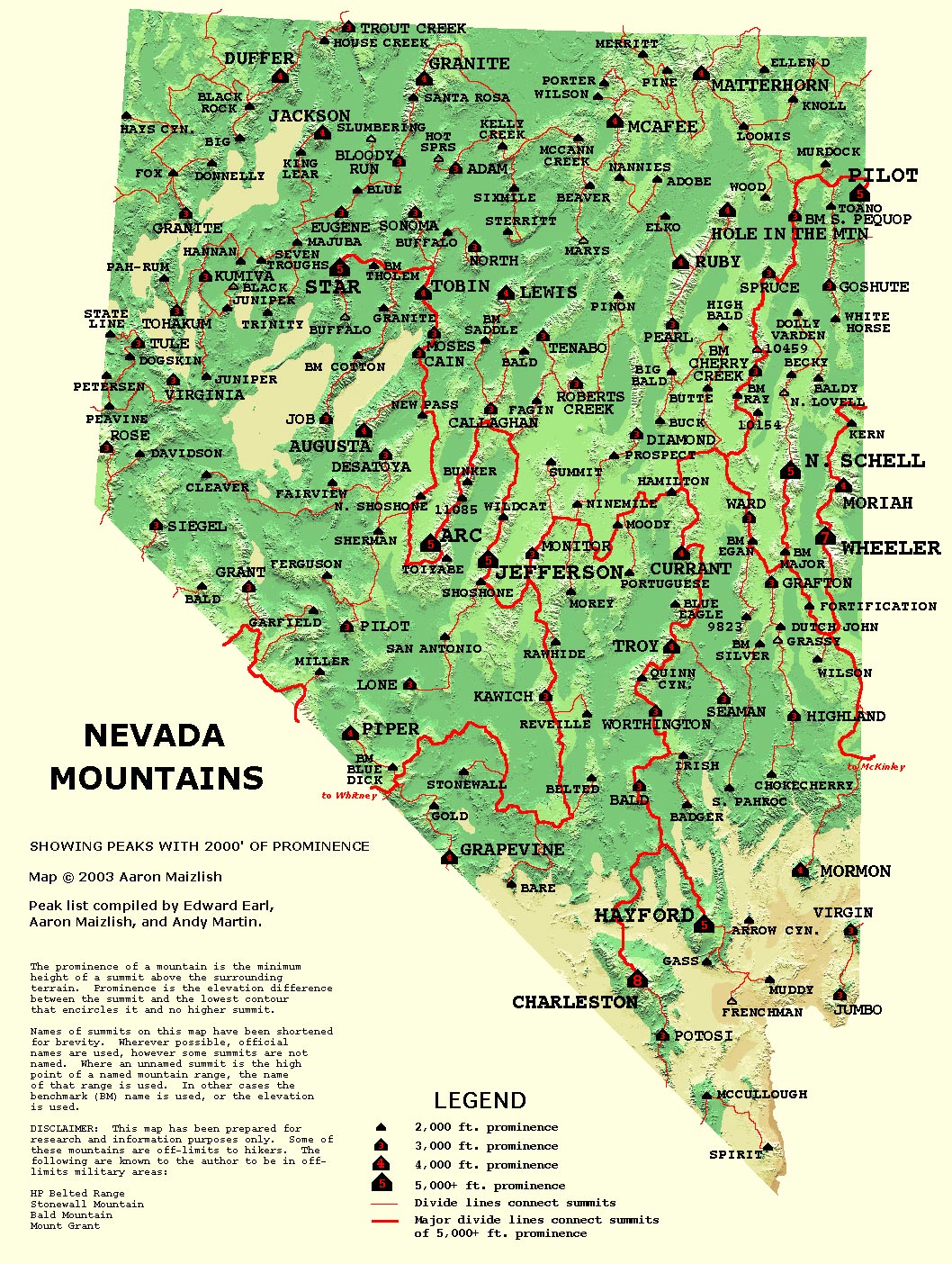 Nevada Mountain Atlas