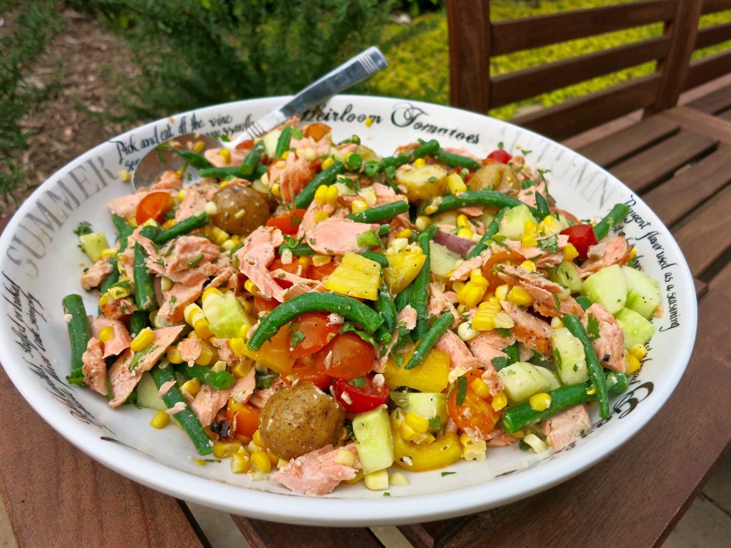 Healthy Diet Salmon Salad Peak Performance