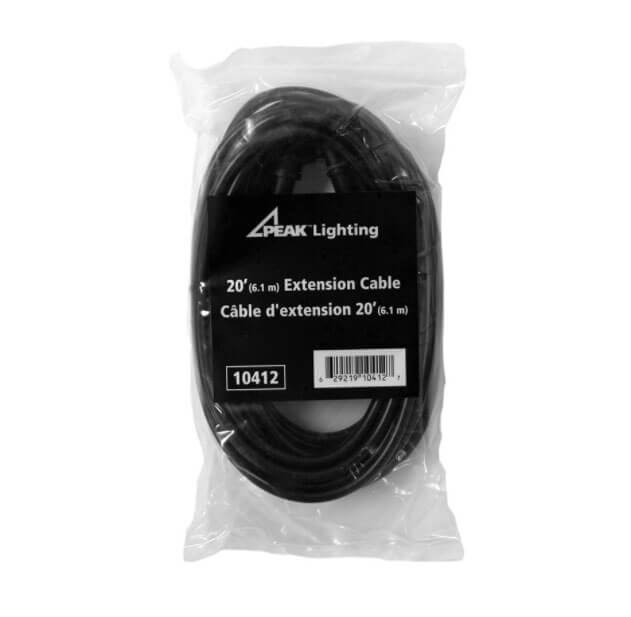 LED Lighting 20' Extension Cable LED Lighting Peak Products (Canada)