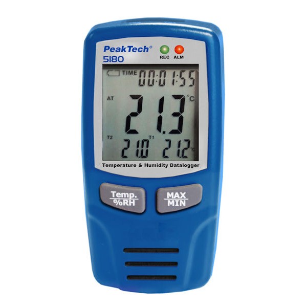PeakTech 5180 Temperature and Humidity Data Logger