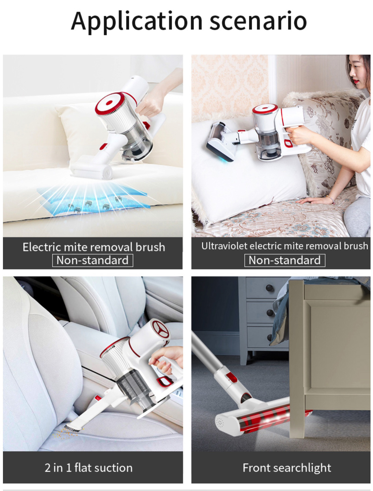 E17 Best Cordless Stick Vacuum Cleaner with Dual Motor and Powerful