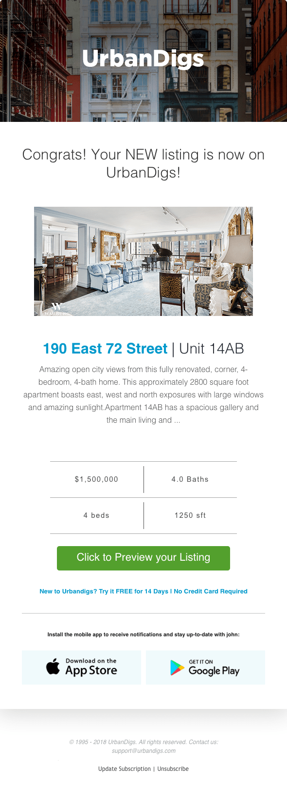 Urban Digs PEAN Mail