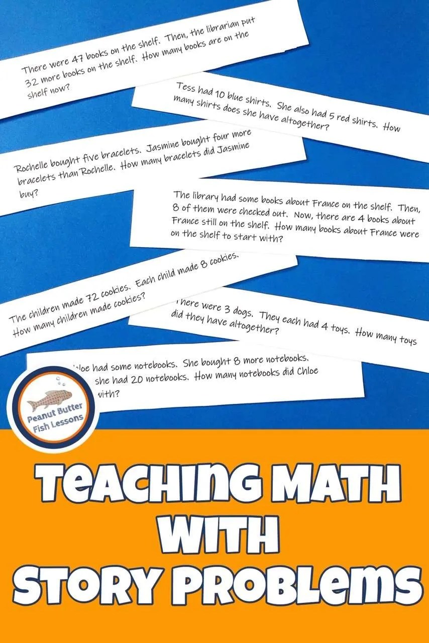 14 Types of Math Story Problems Your Child Should Know - peanut butter