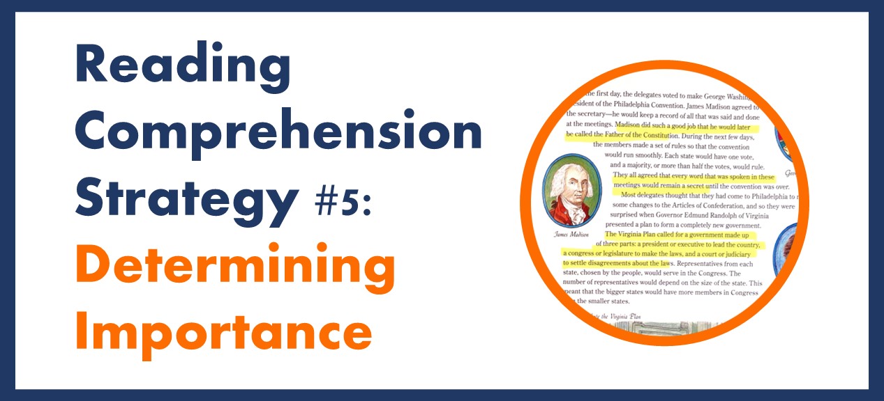Reading Comprehension Strategy #5: Determining Importance - peanut