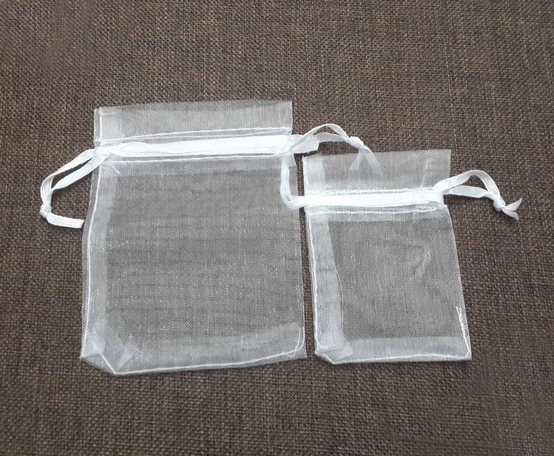 Clear organza bag, gift bag, small, jewelry pouch, wedding, party bag, wholesale, mesh bags, 3.5
