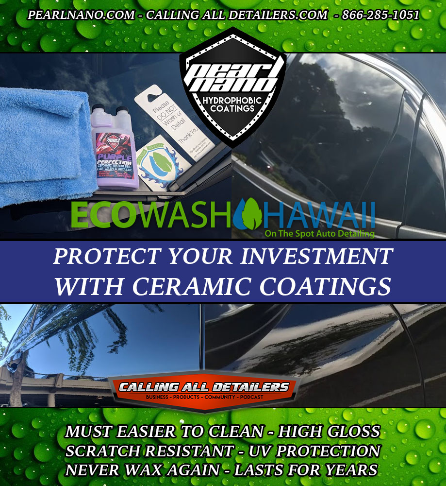 Honda Civic Coated with Pearl Nano Ceramic Coatings Eco Wash Hawaii