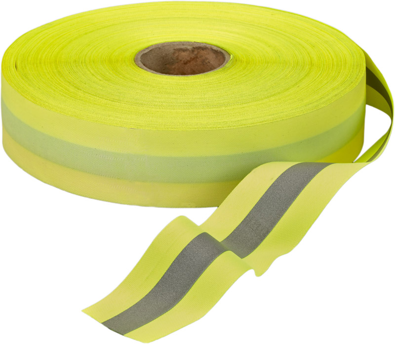 Lime Safety Tape Pearl Trim
