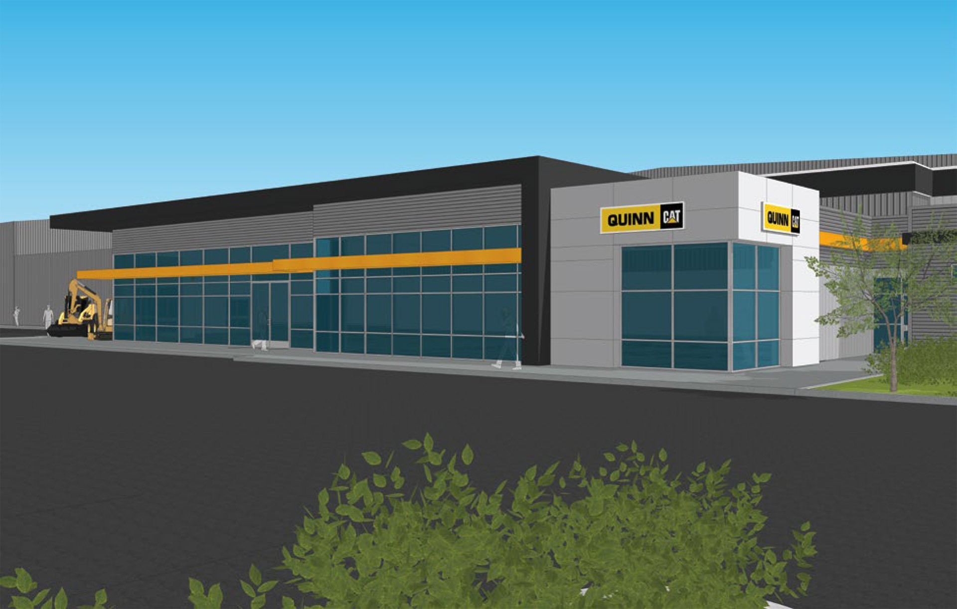 QuinnCAT Dealership Remodel Peartree + Belli Architects