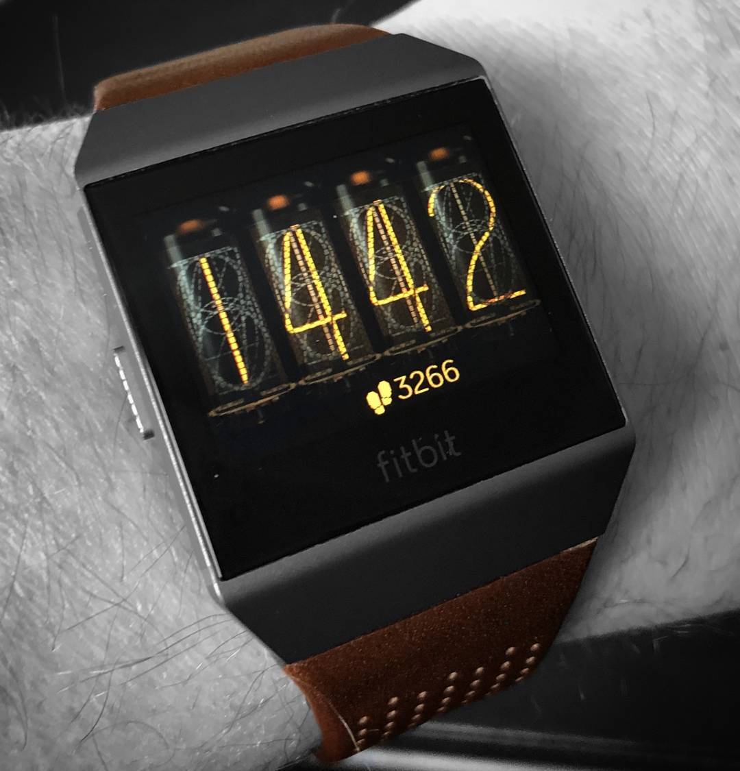 Nixie Clock Fitbit Clock Face Ionic