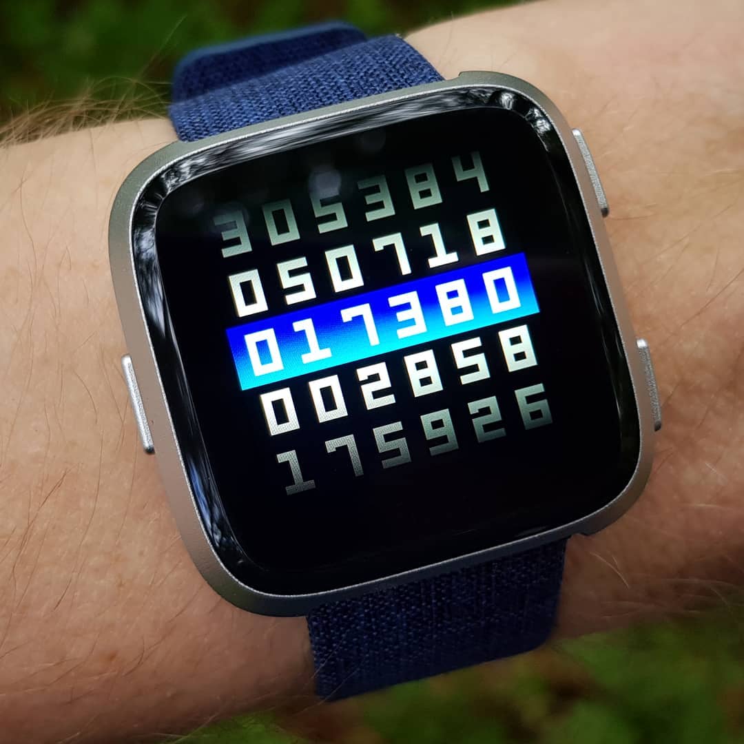 Slides of Time Fitbit Clock Face Versa