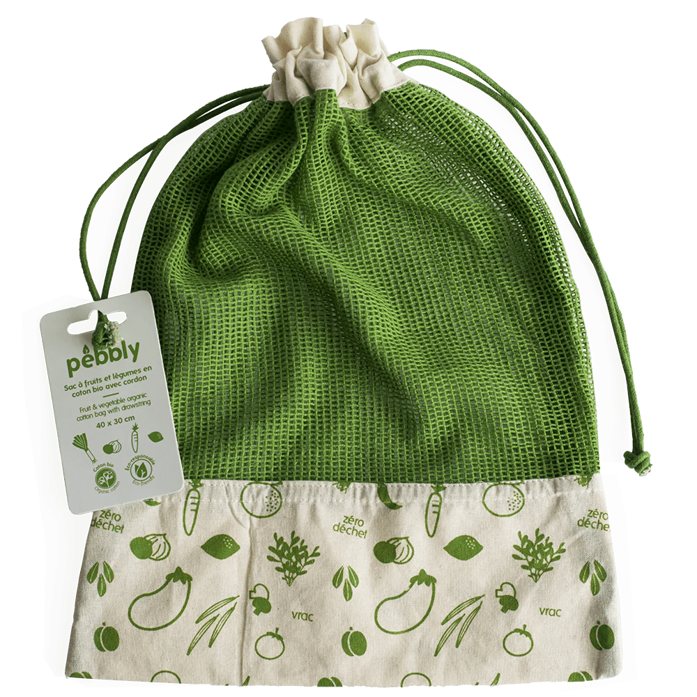 Organic Cotton Veggie Bag Pebbly