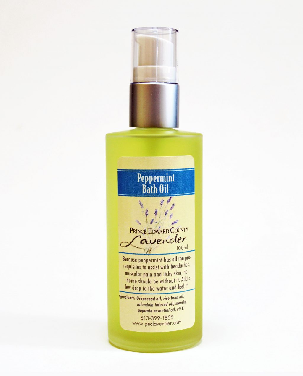 Peppermint Bath Oil Pec Lavender