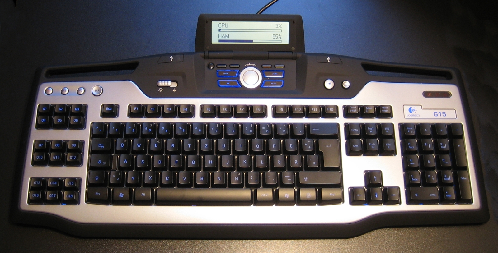Logitech G15 V1 Actual Size Image