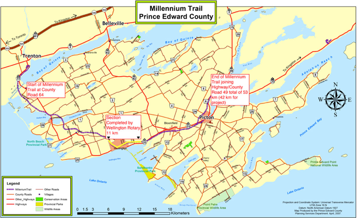Millennium Trail Niagara Falls Map millennium trail map v2