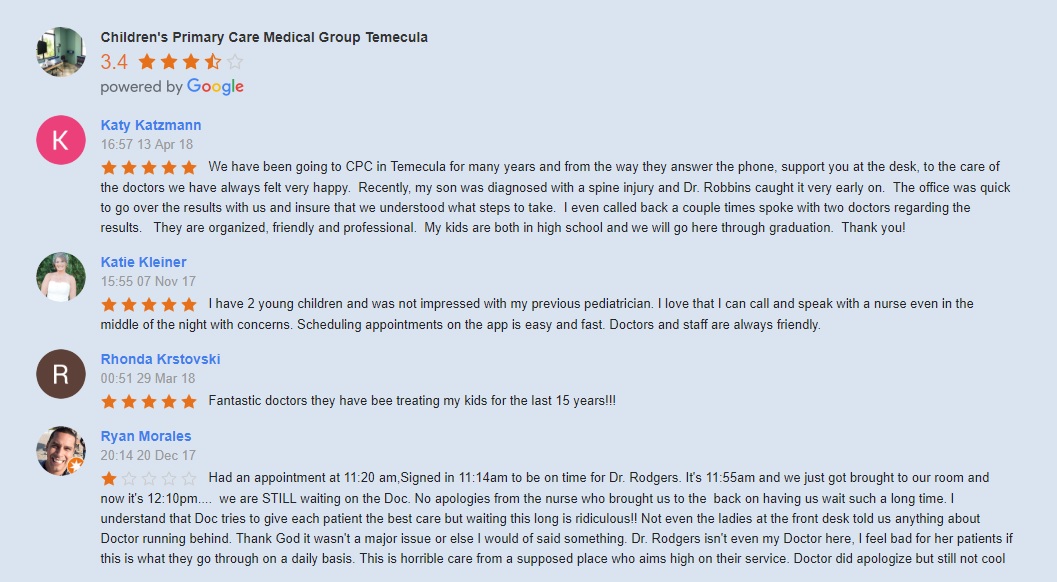 Children’s Primary Care Medical Group in Temecula Parkway The