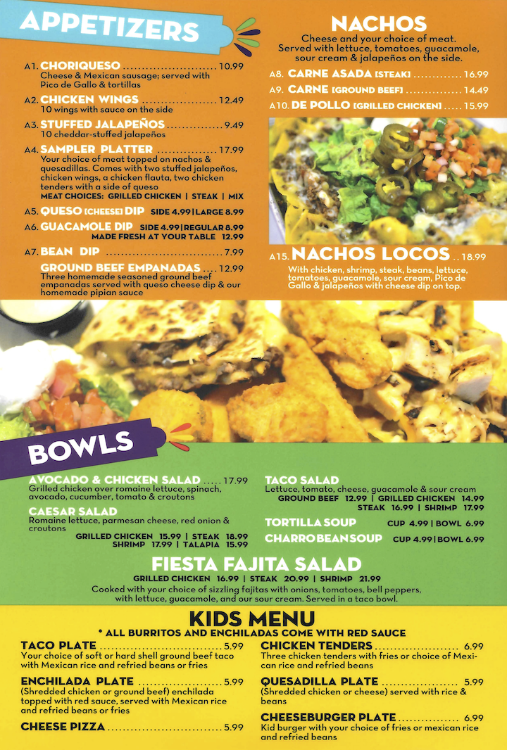 Our Menu Pedros Tacos & Tequila D'Iberville, MS Mexican Food Near Biloxi