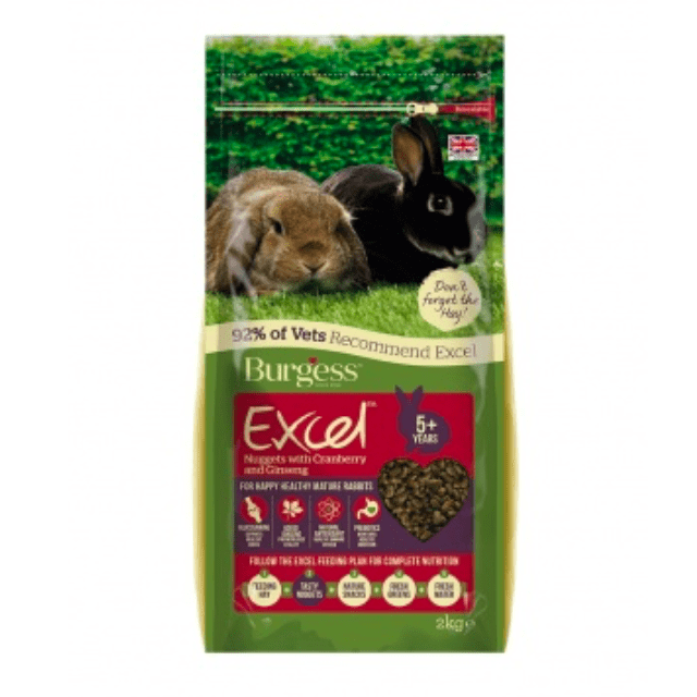 Burgess Excel Rabbit Mature Cranberry 2kg Peejay Pets