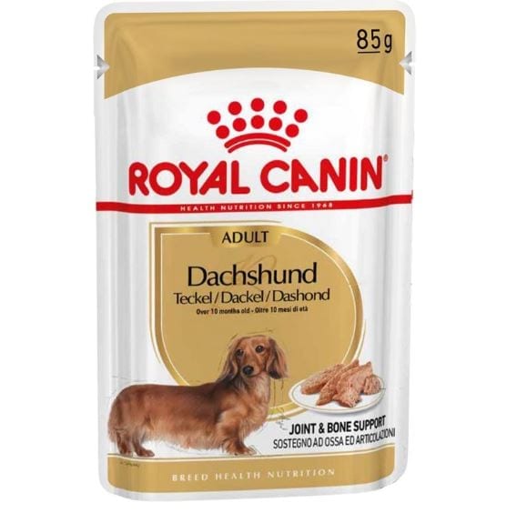 Royal Canin Dog Pouch Breed Dachshund 85g 12pk Peejay Pets Superstore Ltd