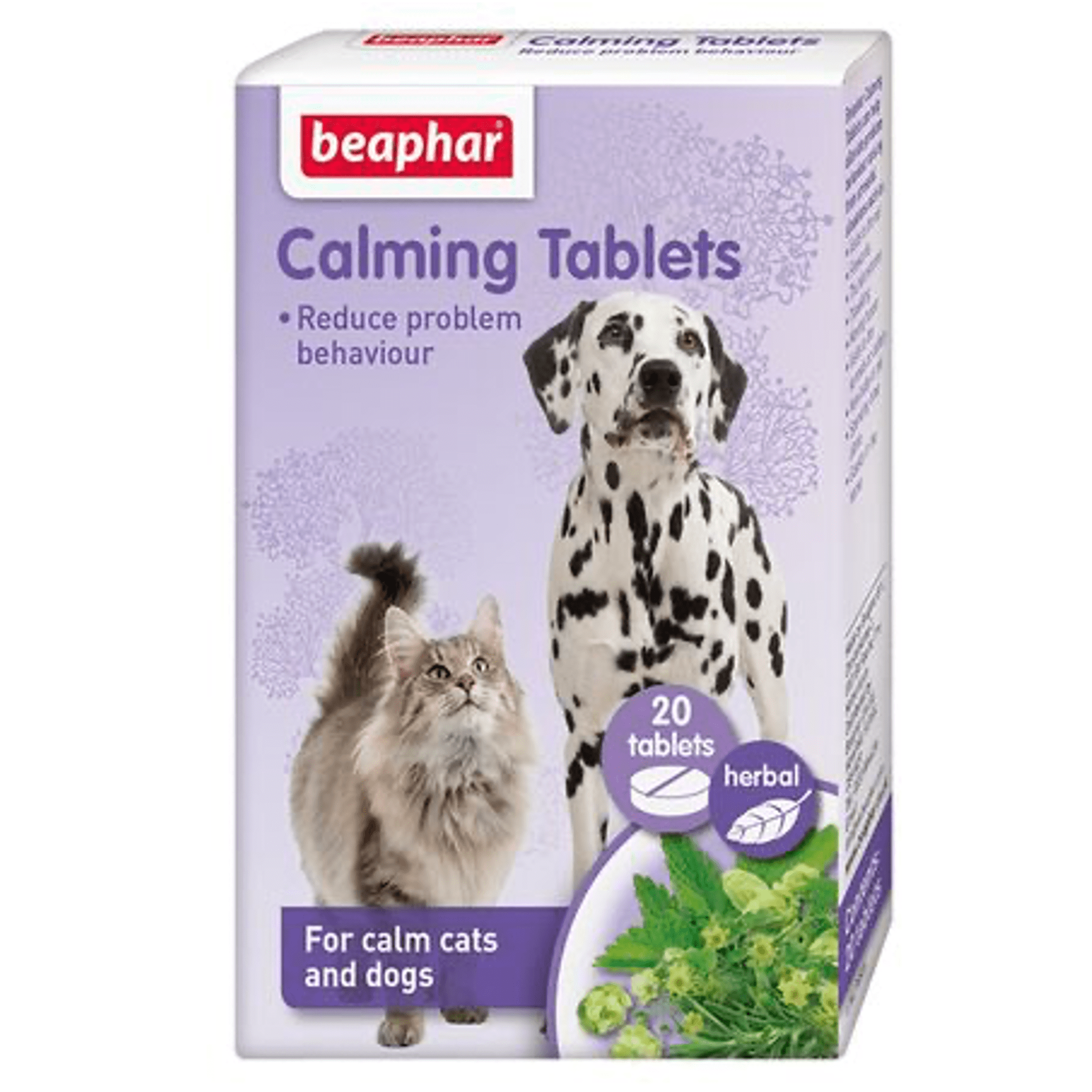 Beaphar Herbal Calming Tablets (Pack of 20) Peejay Pets Superstore Ltd