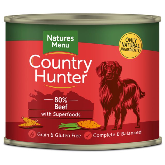 Natures Menu Country Hunter Beef Wet Adult Dog Food 600g Peejay Pets