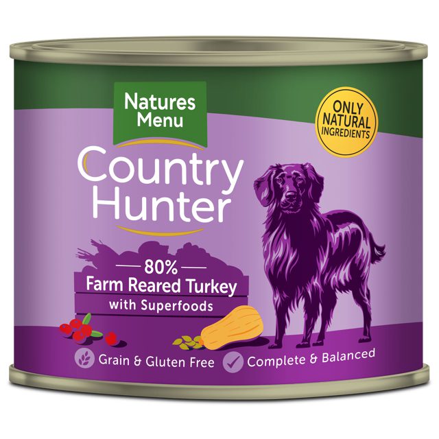 Natures Menu Country Hunter Turkey Wet Adult Dog Food 600g Peejay